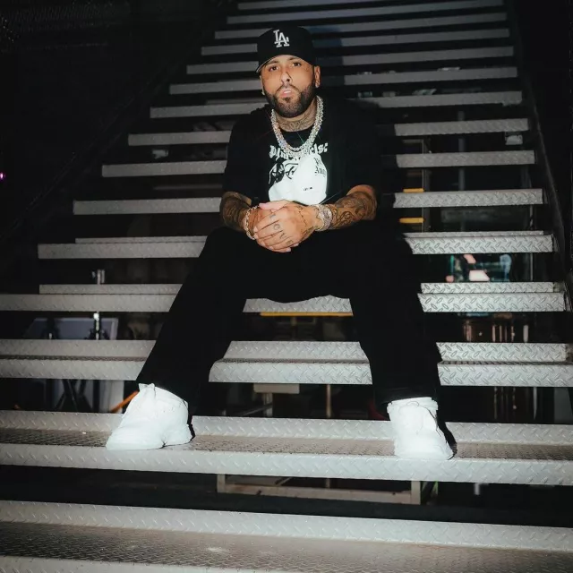 Maison Mihara Yasuhiro All White Melted Sole Wayne Sneakers worn by Nicky Jam on the Instagram account @nickyjam