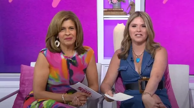 Marissa Webb Collective Denim Dress worn by Jenna Bush Hager as seen in Today on  June 14, 2024