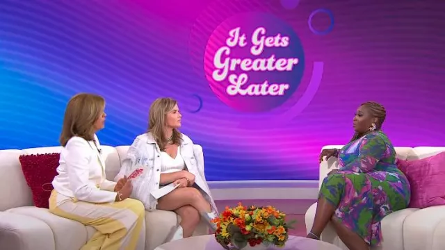 Veronica beard Hosanna Linen Blend Dickey Jacket worn by Hoda Kotb as seen in Today with Hoda & Jenna on June 17, 2024