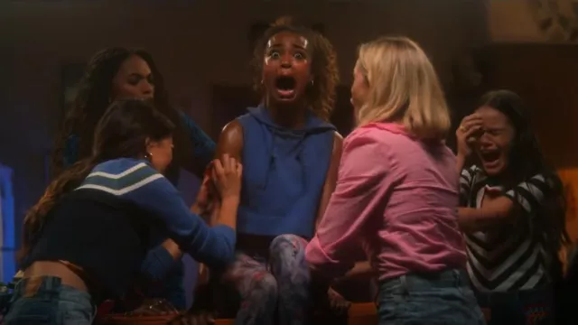 Forever 21 Active Seamless Sleeveless Crop Top worn by Faran Bryant (Zaria Simone) as seen in Pretty Little Liars: Original Sin (S02E05)