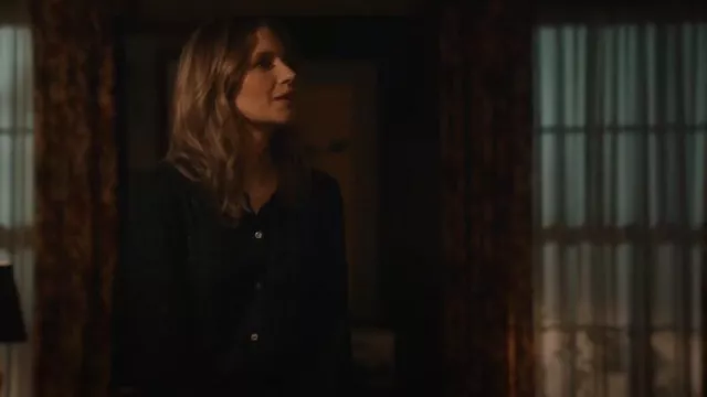 Rails Eloise Chemise Onyx Lurex En Noir portée par Eddie Janko (Vanessa Ray) comme on le voit dans Blue Bloods (S14E09)