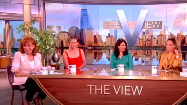 Cinq a Sept Khloe Floating Roses Blazer worn by Joy Behar as seen in The View on June 21, 2024