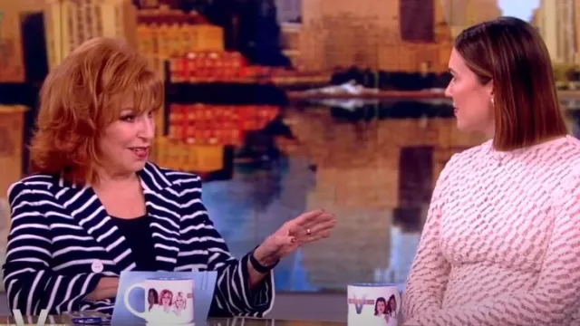 Veronica Beard Ortiz Striped Double-Breasted Jacket worn by Joy Behar as seen in The View on June 25, 2024