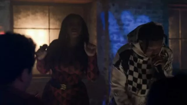 Marine Diamond Fitted Top worn by Diana Tejada (LaToya Tonodeo) as seen in Power Book II: Ghost (S04E04)