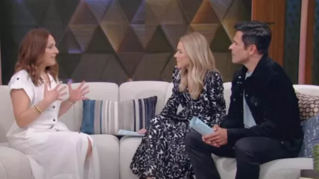Dolce & Gabbana Polka Dot Cady Sheath Dress worn by Kelly Ripa as seen in LIVE with Kelly and Mark on  June 24, 2024