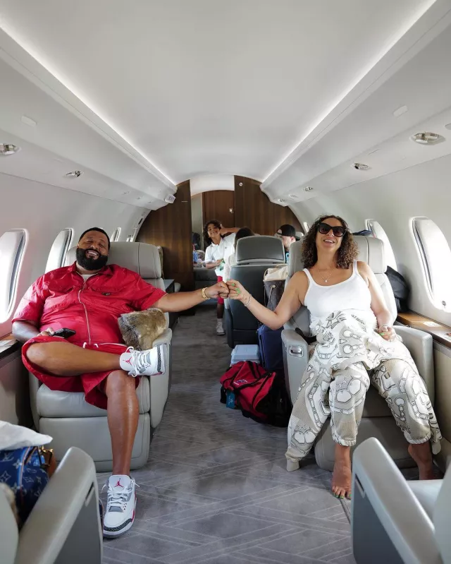 Jordan 3 Retro 'Fire Red' worn by DJ Khaled on the Instagram account @djkhaled