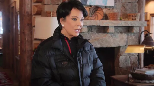 Prada Re Nylon Jacket worn by Kris Jenner as seen in The Kardashians (S05E07)