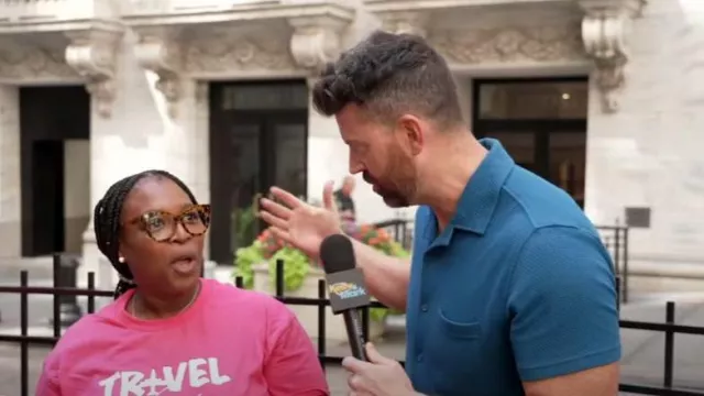 Original Use Short Sleeve Button-Down Shirt worn by Steve Patterson as seen in LIVE with Kelly and Mark on July 3, 2024