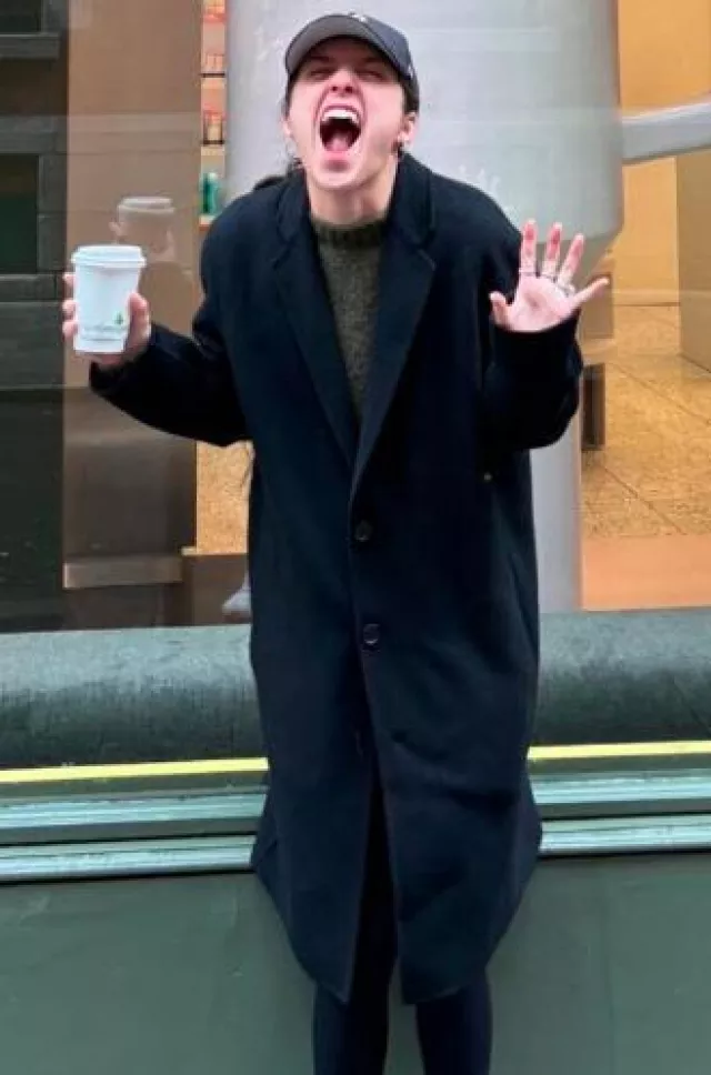 Acne Studios Single Breasted Coat worn by Olivia Rodrigo on her Instagram Story on July 9, 2024