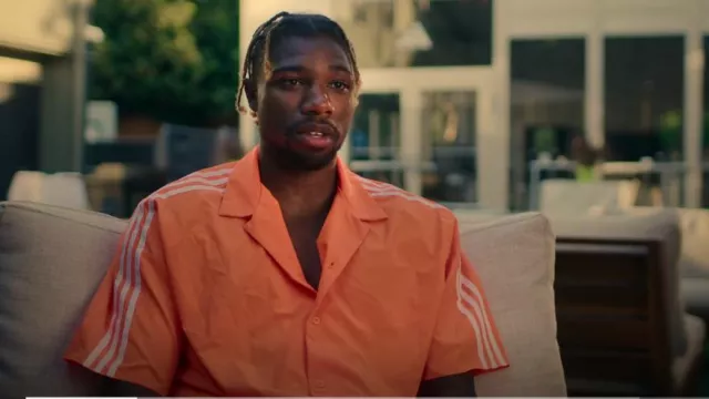 Adidas Ivy Park Swim Cover Up Shirt worn by Noah Lyles as seen in SPRINT S01E05 Spotern