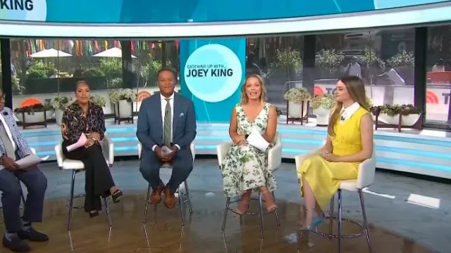 Des Phemmes Fall 2024 Collection worn by Joey King as seen in Today on July 9, 2024