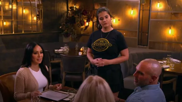 Astr Hasley Cardigan worn by Melissa Gorga as seen in The Real Housewives of New Jersey (S14E10)
