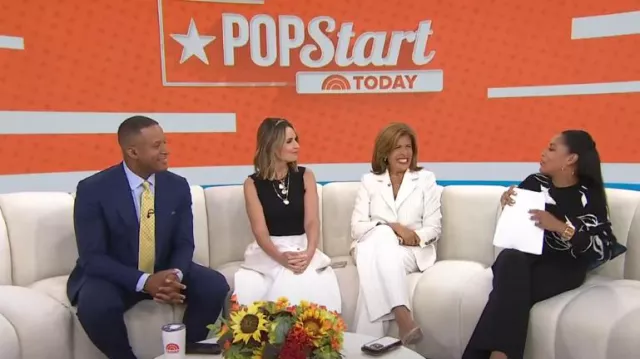 Veronica Beard Battista Dickey Jacket in Ecru Multi worn by Hoda Kotb as seen in Today on July 12, 2024