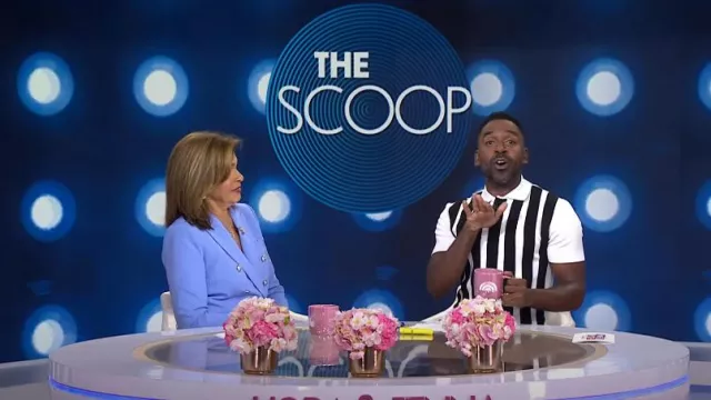 Jacquemus Le Polo Maille Ola Shirt worn by Justin Sylvester as seen in Today on July 15, 2024