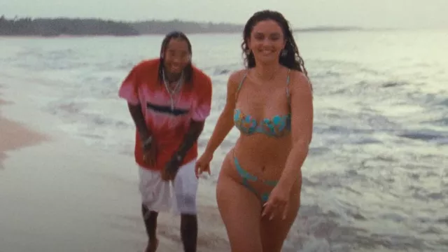 Undercover White Drawstring Hem Cargo Shorts worn by Tyga in Tyga, Sabrina Claudio - No Question (Official Video)