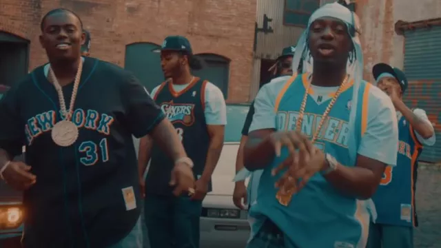 Mitchell & Ness 2000 New York Mets #31 Piazza Black Jersey worn by Sheff G in Sleepy Hallow - Yes Freestyle ft. Sheff G (Official Video)