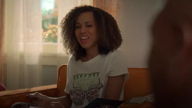 Sun Keep x Anthropologie Dreamer Graphic Tee worn by Paige Alexander (Kerry Washington) as seen in UnPrisoned (S02E04)