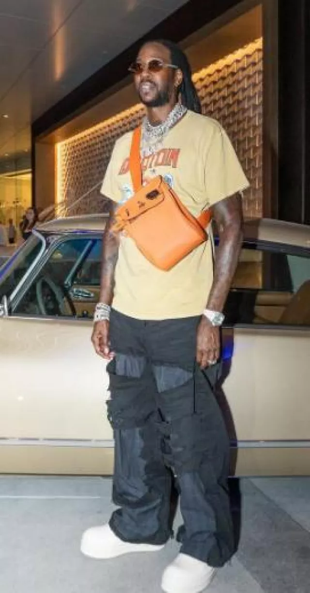 Rick Owens Milk White Mega Bumper Geobasket Platform Sneakers worn by 2 Chainz on the Instagram account @2chainz