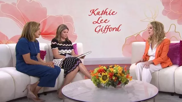 Veronica Beard Marlo Cotton Eyelet Dickey worn by Kathie Lee Gifford as seen in Today with Hoda & Jenna on July 17, 2024