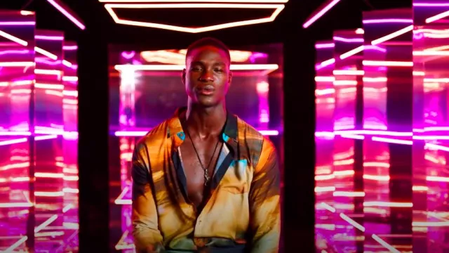 Boohoo Long Sleeve Viscose Shirt worn by Chris Aalli as seen in Too Hot to Handle (S06E01)