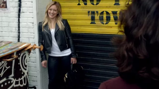 Alexander Wang Pelican Structured Satchel Bag worn by Kelsey Peters (Hilary Duff) as seen in Younger (S01E05)