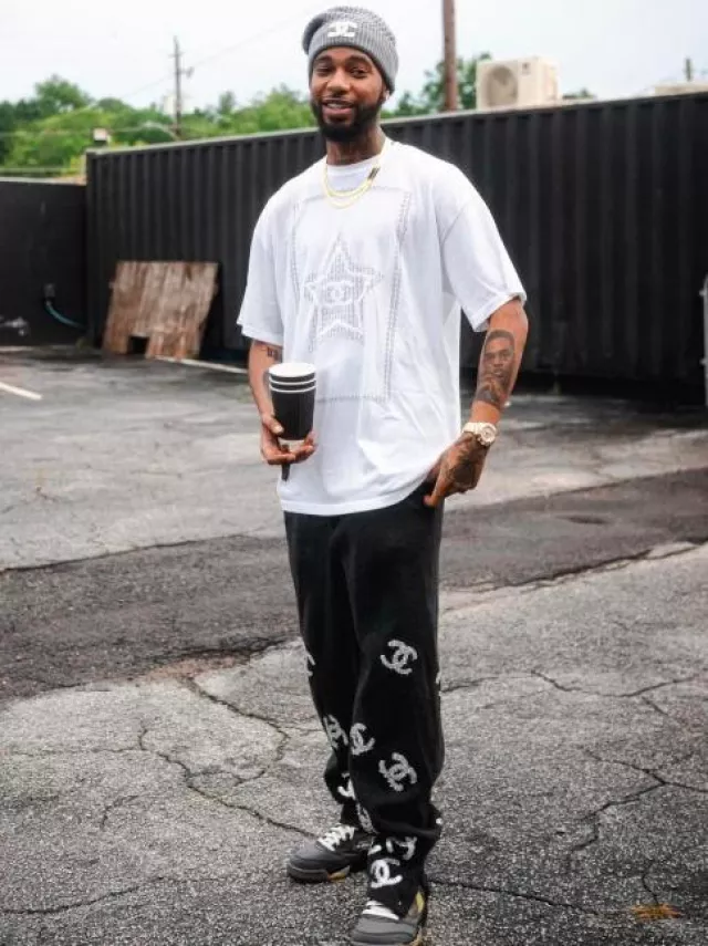 Jordan 5 Retro x Off-White Muslin worn by Key Glock on the Instagram account @keyglock