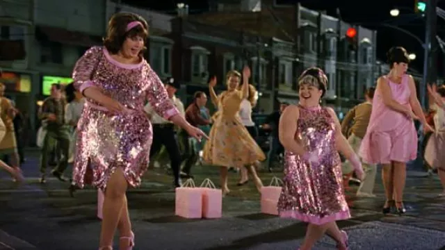 Hairspray Movie Wardrobe Tracy Turnblad Nikki Blonsky is wearing Pink Sequin Dress Spotern