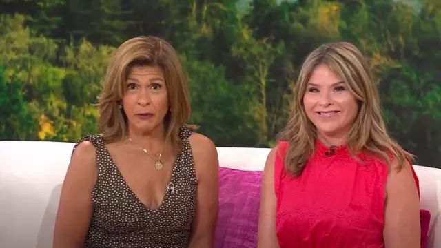 Jennifer Miller Personalized Name Necklace worn by Hoda Kotb as seen in Today  with Hoda & Jenna on July 24, 2024