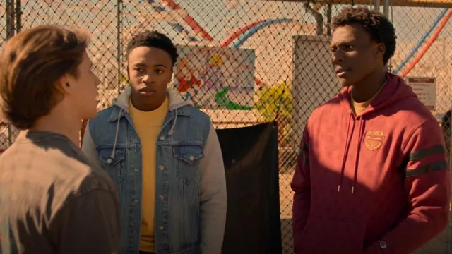 Champion World Class Classic Hoodie worn by Shawn Payne (Okea Eme-Akwari) as seen in Cobra Kai (S06E01)