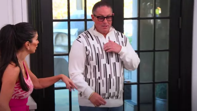 J Brooks Menswear Inserch Gianni Quartier Zip Sweater worn by Lawyer as seen in The Real Housewives of New Jersey (S14E12)