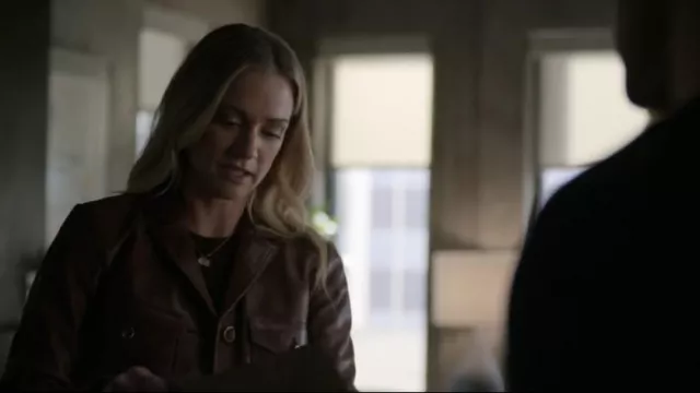 J Crew Lady Leather Jacket worn by Jennifer Jareau (A. J. Cook) as seen in Criminal Minds (S17E07)