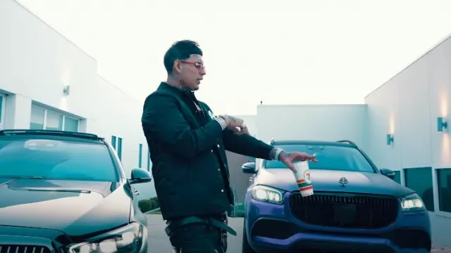 Burberry Black Leather & Silver-TB Belt worn by DeeBaby in DeeBaby - Malibu Baby