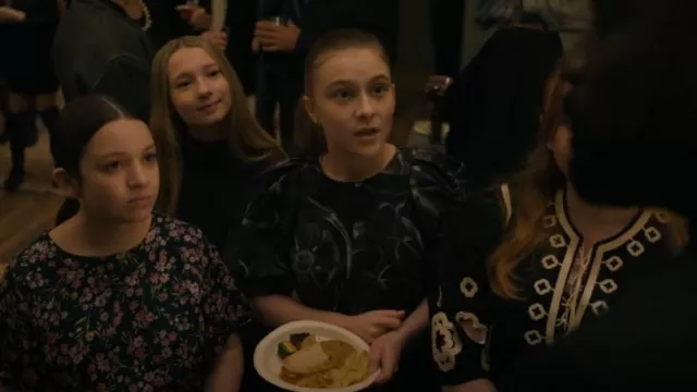Ted Baker Saaraih Puff Sleeve Mini Dress With Belt worn by Lynn Bouchard (Brooklyn Shuck) as seen in Evil (S04E11)