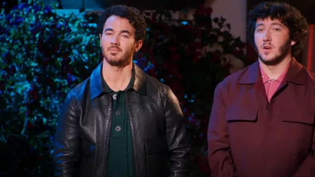 Nili Lotan Max Jacket in Black worn by Kevin Jonas as seen in Claim to Fame (S03E03)