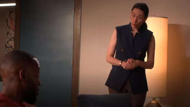 Veronica Beard Amika Vest worn by Anna (Sian Clifford) as seen in Unstable (S02E05)