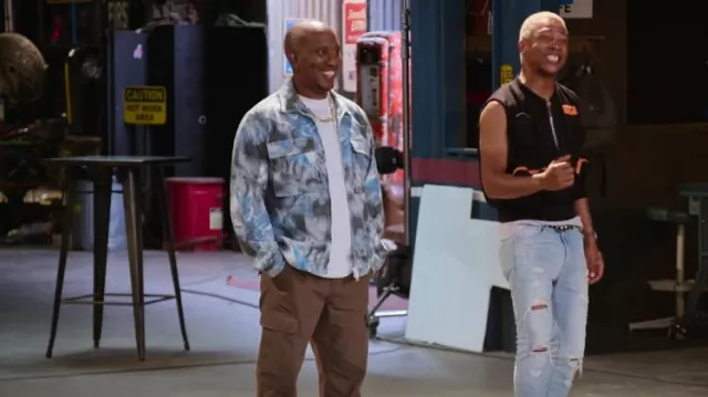 Ksubi Program ls Shirt Green Dye worn by Chris Redd as seen in Resurrected Rides (S01E07)
