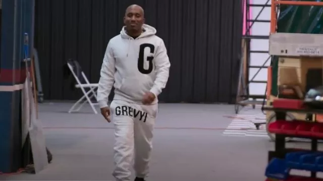 Grevyi Ash Heather Tracksuit worn by Chris Redd as seen in Resurrected Rides (S01E08)