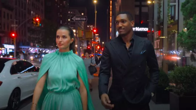 Alexis Lynda Dress worn by Jessica Markowski as seen in Owning Manhattan (S01E08)