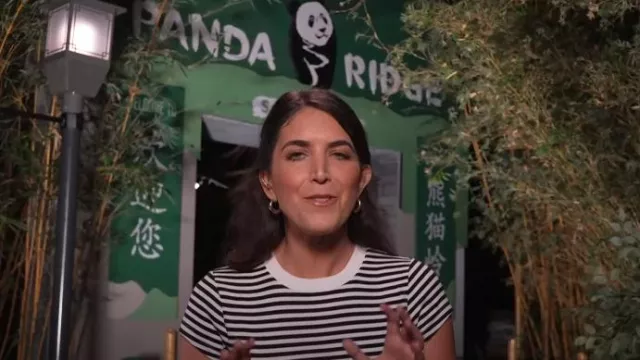 Madewell Brightside Andy Tee Stripe worn by Liz Kreutz as seen in Today on August 6, 2024