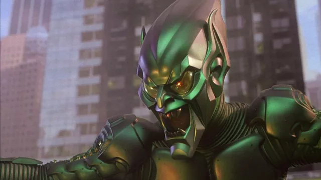 Green Goblin's (Willem Dafoe) Mask in Spider-Man movie | Spotern