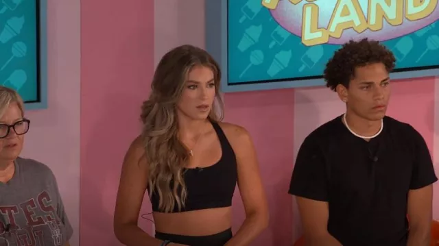 Lululemon Energy Bra Long Line porté par Makensy comme on le voit dans Big Brother (S26E09)