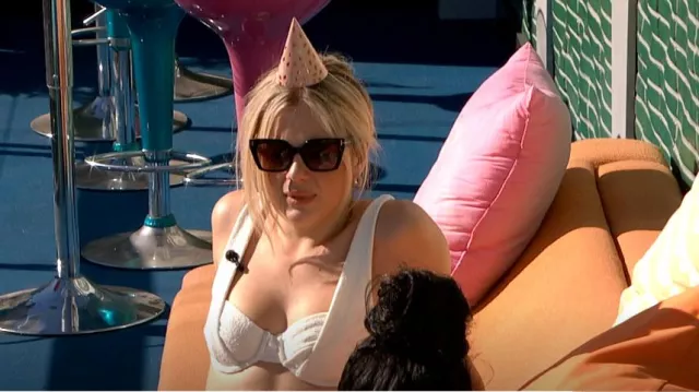 Devon Windsor Alaia Bikini Top worn by Leah as seen in Big Brother (S26E09)