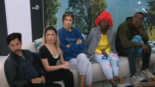 Texas Aggies Simple Embroidered Design Corduroy Pullover worn by Makensy as seen in Big Brother (S26E09)