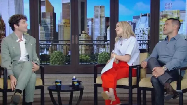 Orttu Giovanni Pants worn by Michael Urie as seen in LIVE with Kelly and Mark on  August 9, 2024