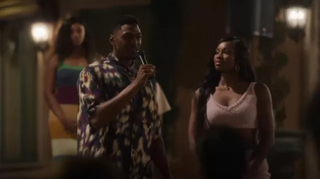 Isabel Marant Vabilio Shirt worn by Lamarcus Alton (Justin Cornwell) as seen in Bel-Air (S03E01)