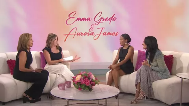 Clergerie Vogue 65mm Leather Sandals worn by Hoda Kotb as seen in Today with Hoda & Jenna on August 16, 2024