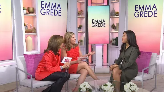 Jennifer Miller Daisy Drop Earrings worn by Hoda Kotb as seen in Today with Hoda & Jenna on  August 19, 2024