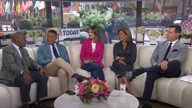 A.L.C. Double Breasted Blazer worn by Savannah Guthrie as seen in Today on  August 20, 2024