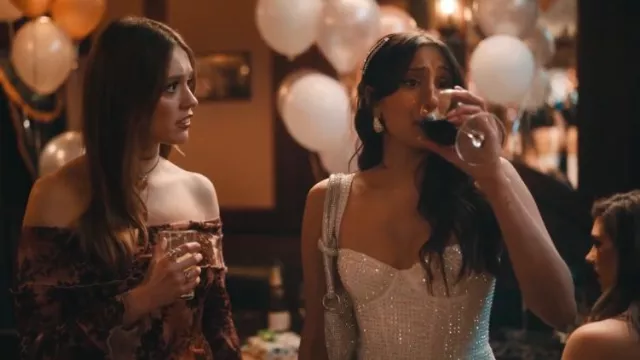 Oh Polly Ines Embellished Corset Mini Dress In Ivory worn by Cherry (Taj  Atwal) as seen in Daddy Issues (S01E02) | Spotern