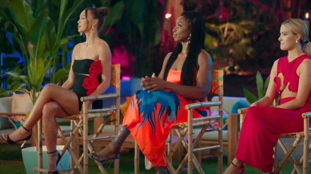 Bianca And Bridgett Violet Mini Dress portée par Nicole Mitrov vue dans FBOY Island Australia (S02E01)